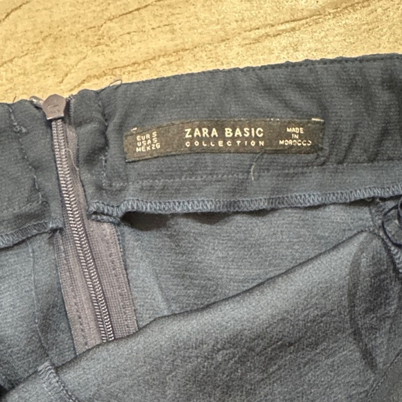 Zara Navy Blue Strapless Jumpsuit - Picture 2 of 6